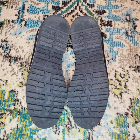 Skechers Arch Fit Marlie Leather Suede Black Comfort Loafers, Size Womens 6.5 - Picture 6 of 7